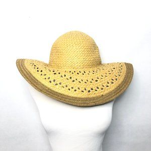 Eddie Bauer 100% Paper Straw Hat Wide Rim